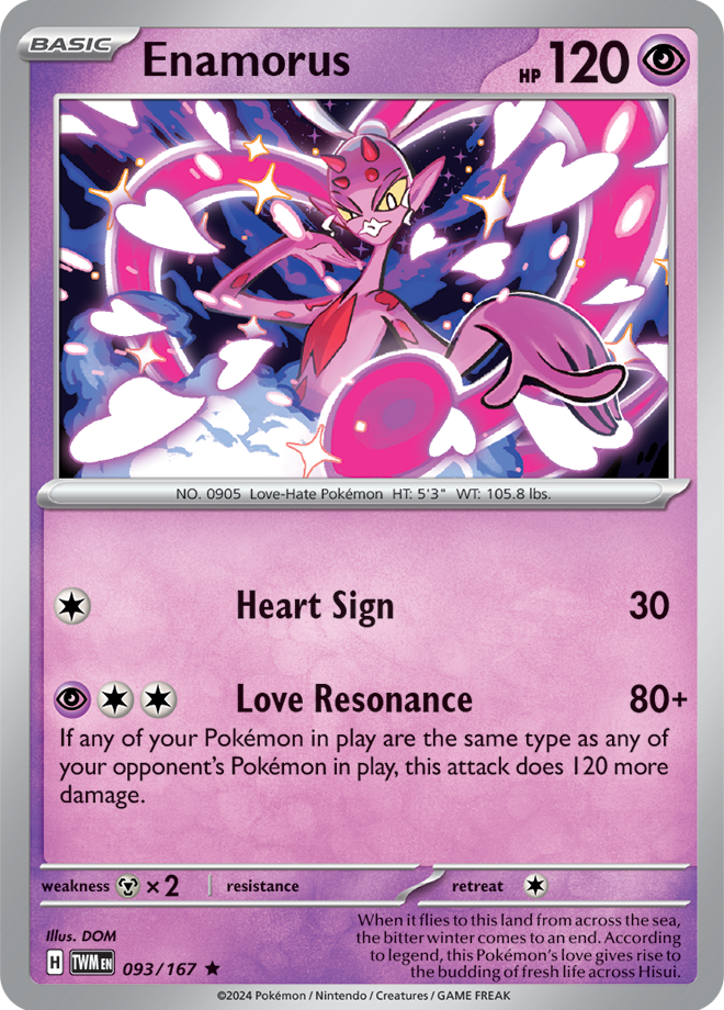 Enamorus 093/167 - Holo - Twilight Masquerade - Rare