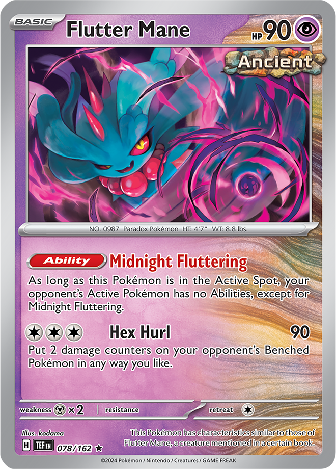 Flutter Mane 078/162 - Holo - Temporal Forces - Rare