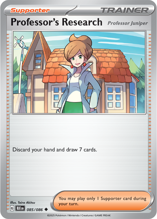 Professor's Research 085/086 - Reverse Holo - Black Bolt