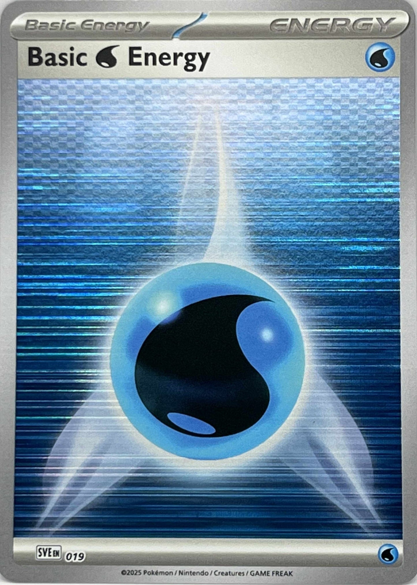 Basic Water Energy 019 - Holo - White Flare