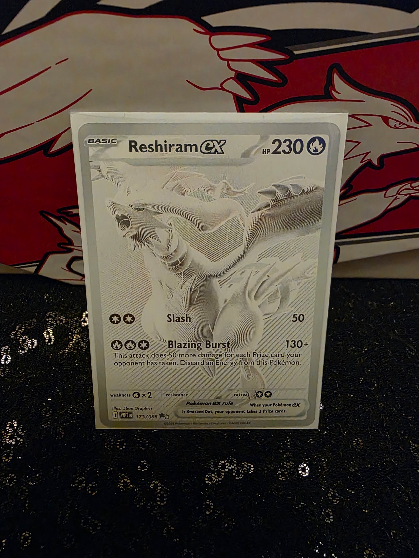 Reshiram EX 173/086 - BWR - White Flare