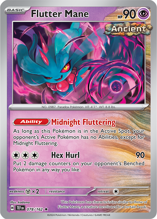 Flutter Mane 078/162 - Holo - Temporal Forces - Rare