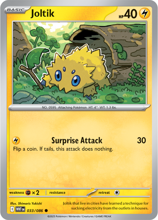 Joltik 033/086 - Reverse Holo - White Flare