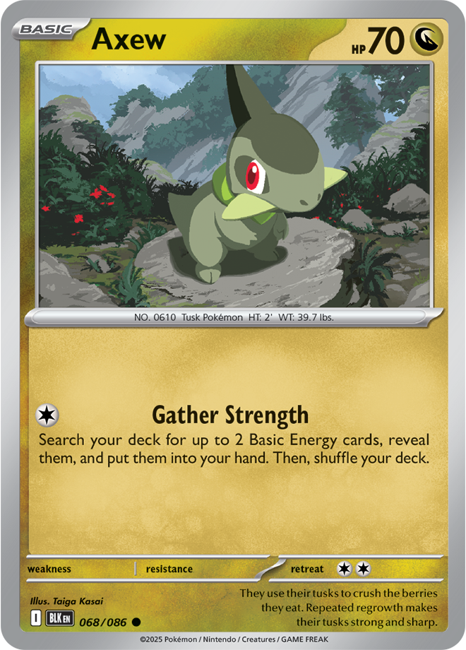 Axew 068/086 - Pokeball Reverse Holo - English