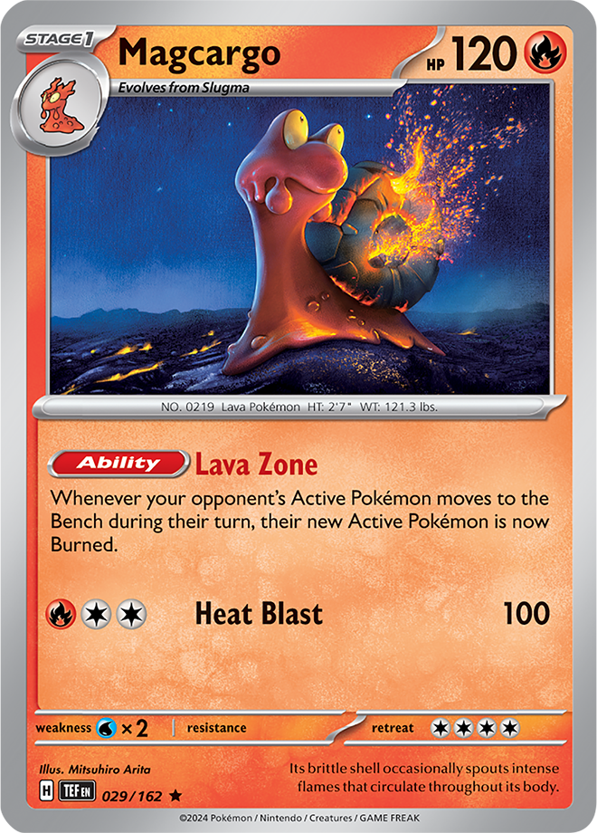 Magcargo 029/162 - Holo - Temporal Forces - Rare