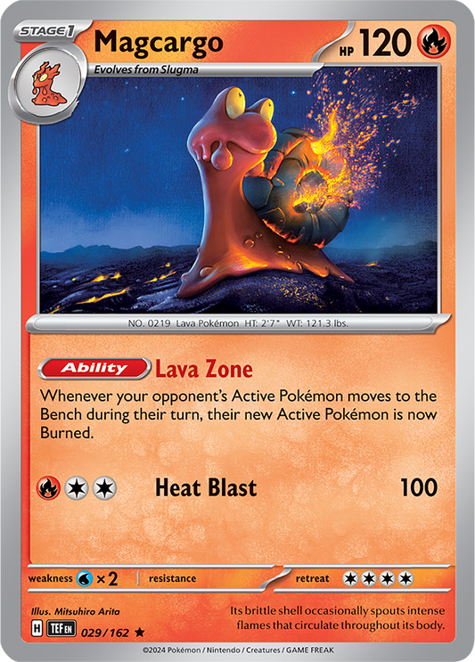 Magcargo 029/162 - Holo - Temporal Forces - Rare