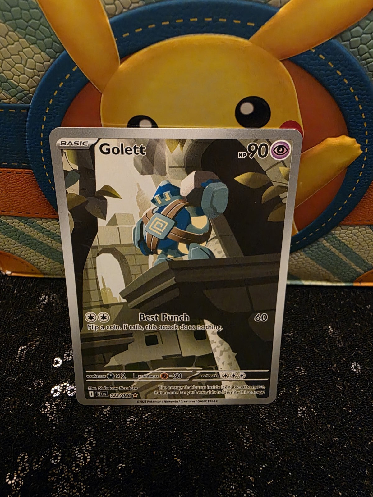 Golett 122/086 Black Bolt Illustration Rare Pokemon Card TCG