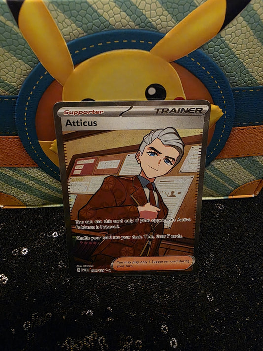Atticus 134/131 Prismatic Evolutions Ultra Rare Pokemon Card TCG Pack Fresh NM/M