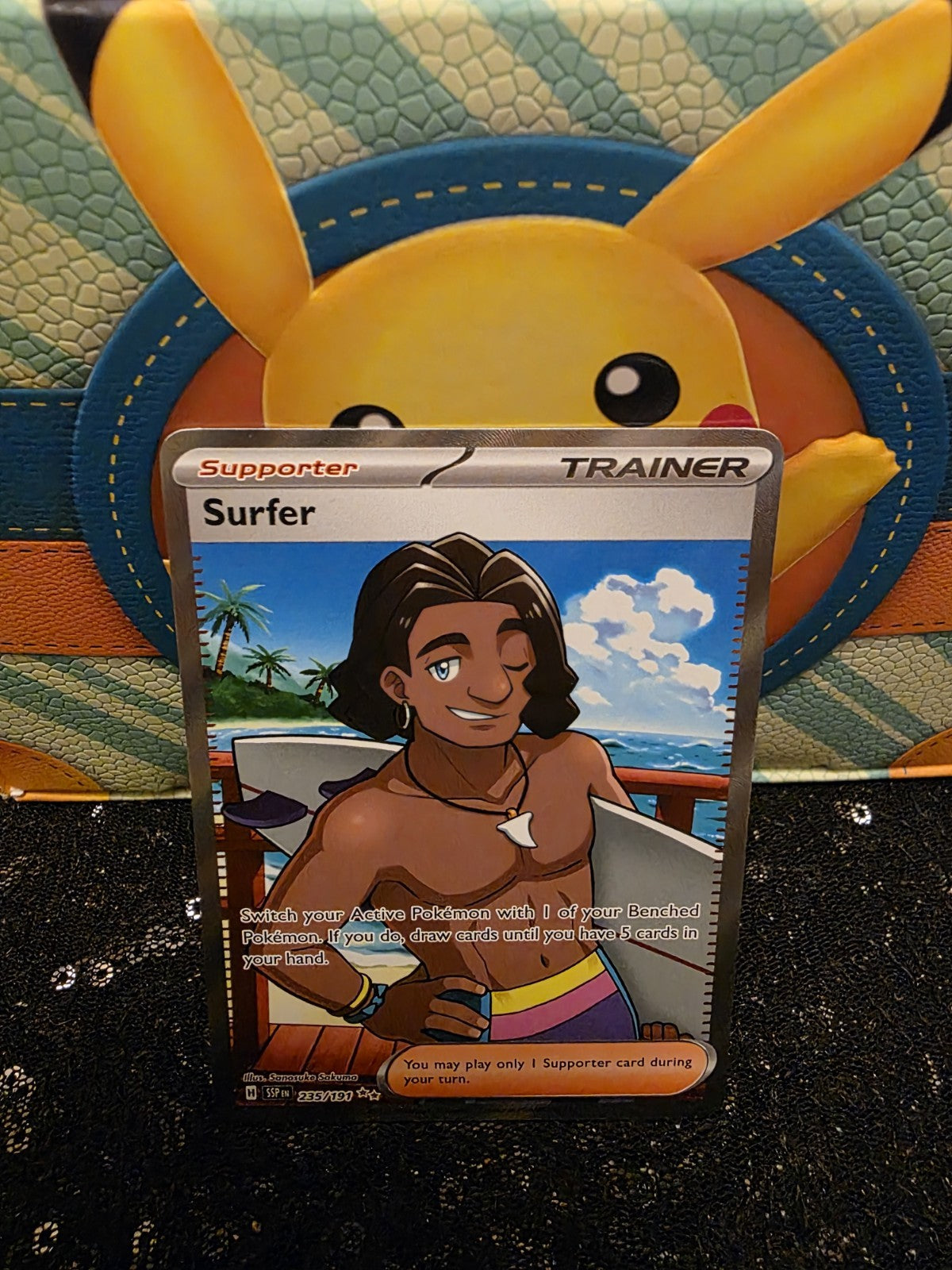 Surfer - 235/191 - Surging Sparks - Secret Rare - Pack Fresh