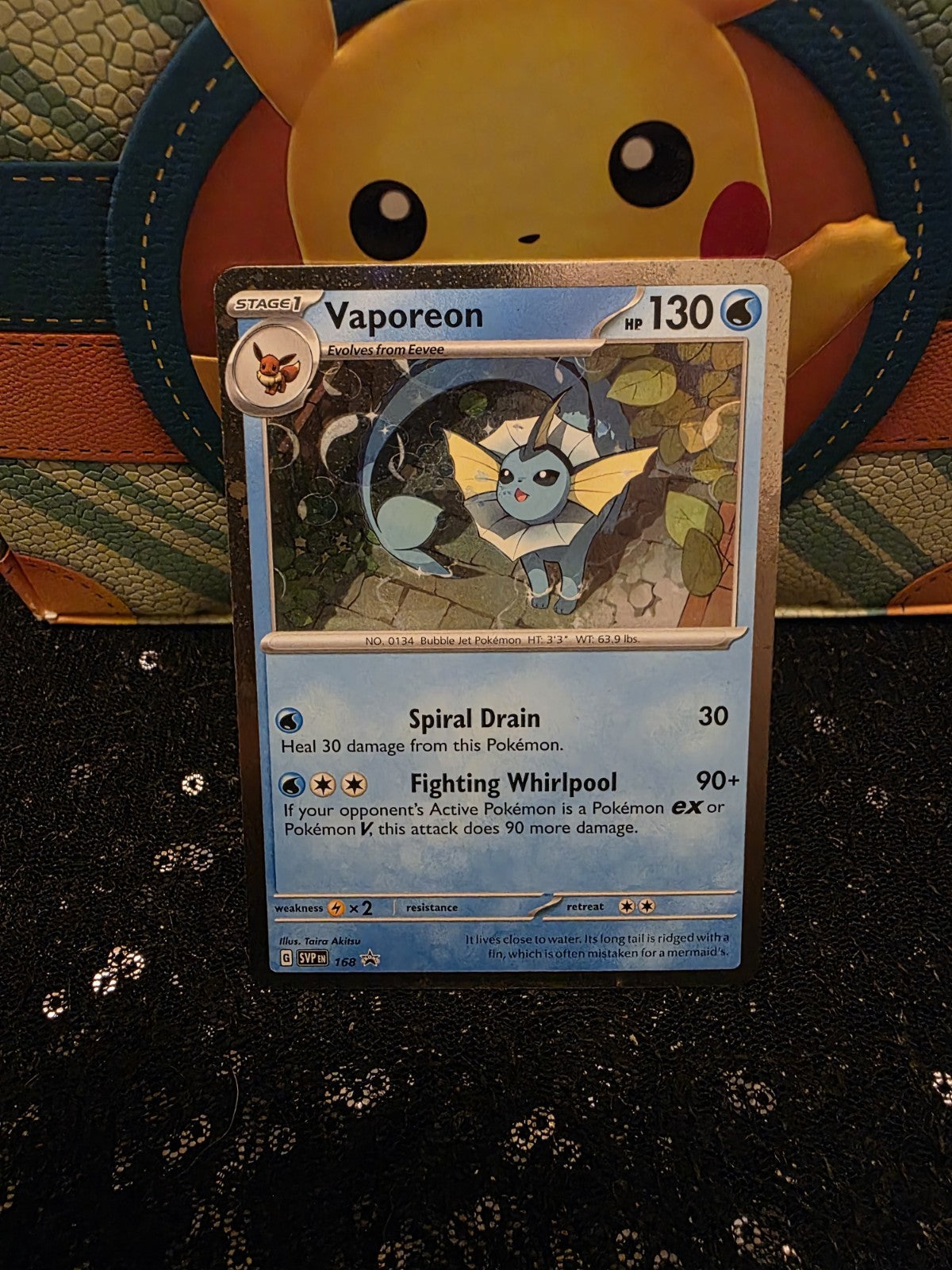 Vaporeon Cosmos Holo - SVP168 - Black Star Promo Card - Pokémon TCG Prismatic