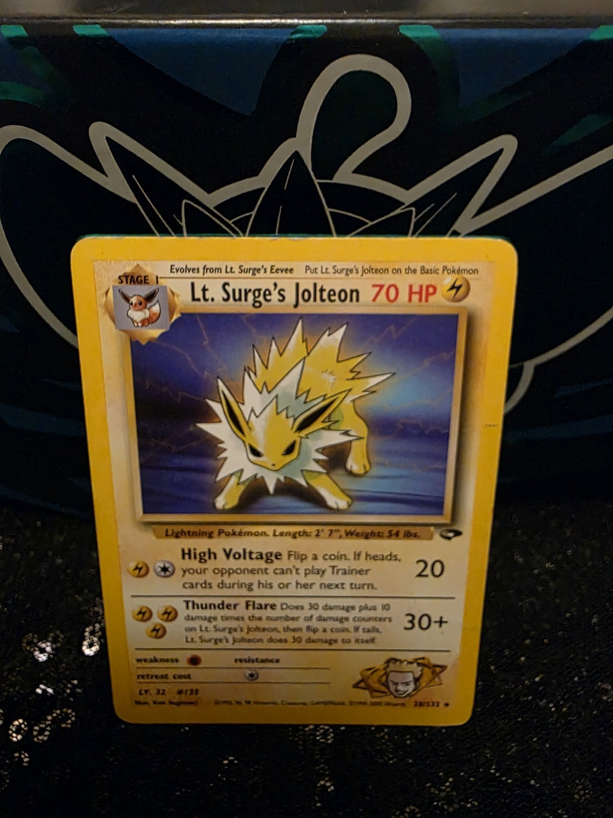 Lt. Surge's Jolteon 28/132 Gym Challenge RARE Non-Holo WOTC