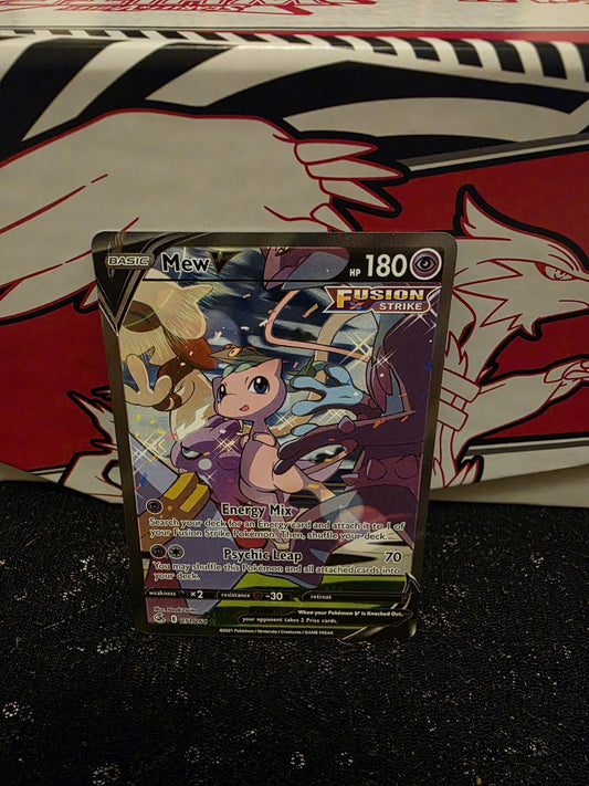 Mew V 251/264 Fusion Strike Holo Full Art Ultra Rare Pokémon TCG Near Mint