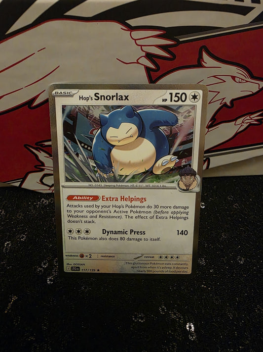 Hop's Snorlax 117/159 Rare | Journey Together | Pokemon Card